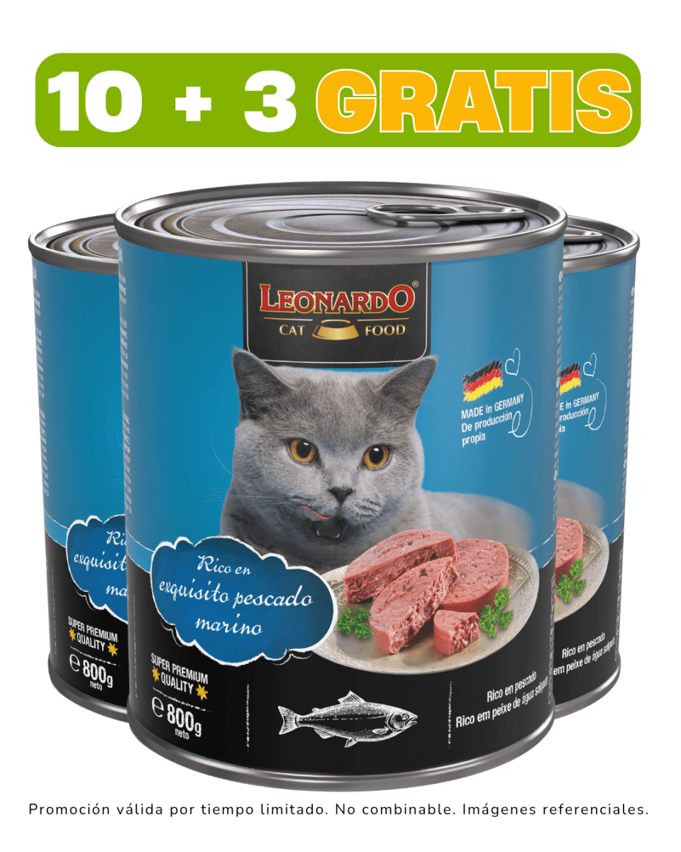 Leonardo Quality Selection Pescado 800gr promoción 10 + 3 gratis1