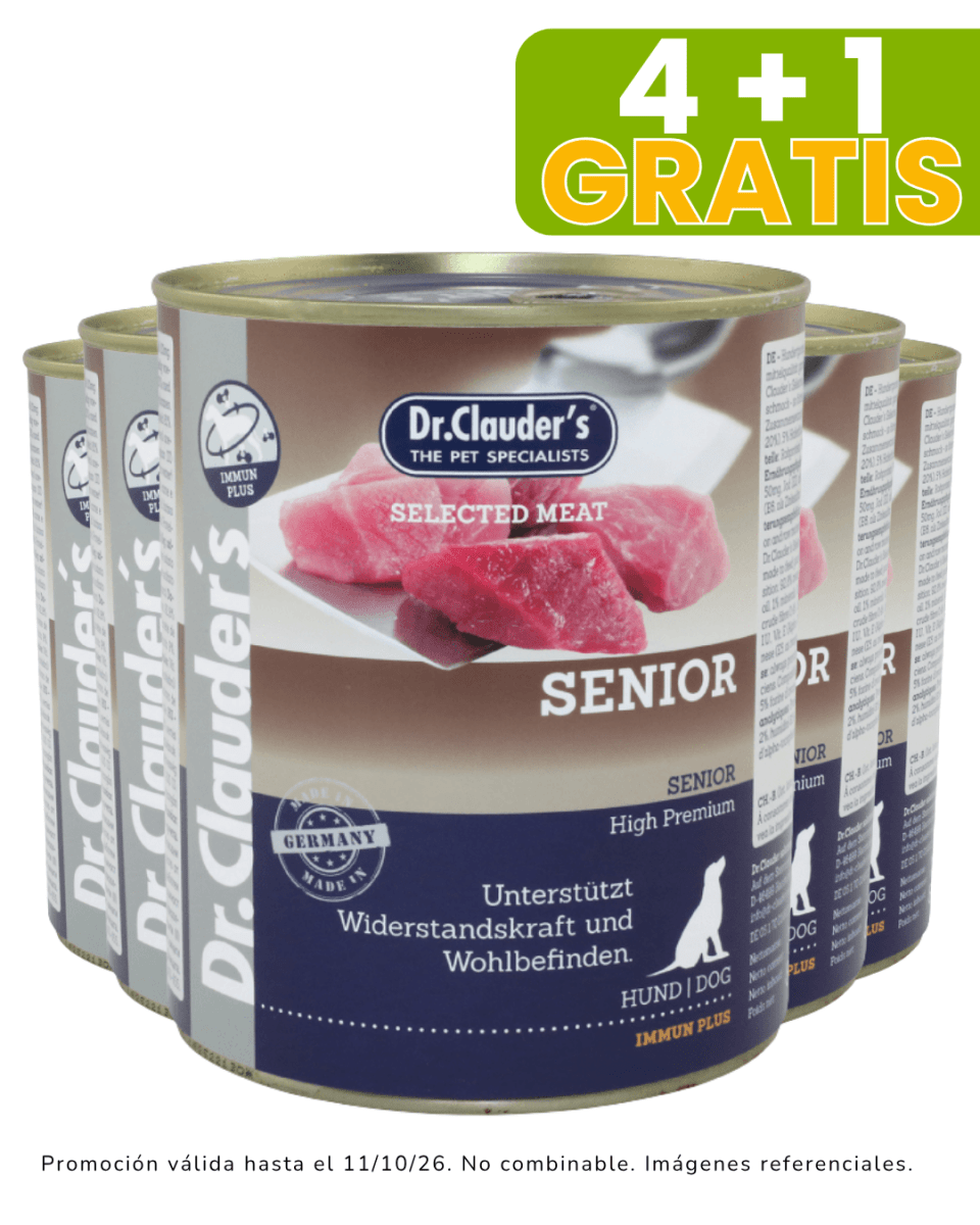 Dr Clauders Dog Senior (meat) 800gr promoción 4 + 1 gratis1
