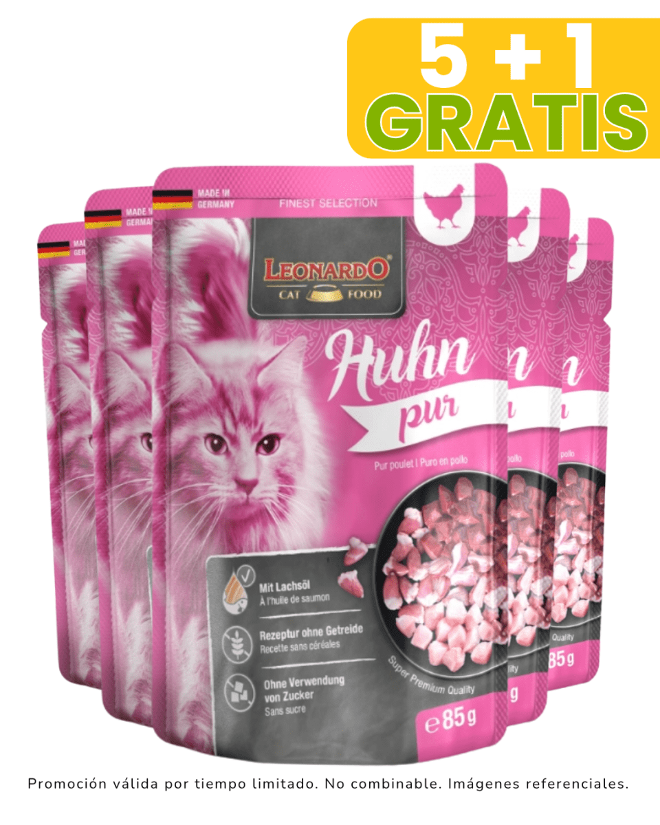 Leonardo puro Pollo - 85gr promoción 5 + 1 gratis1