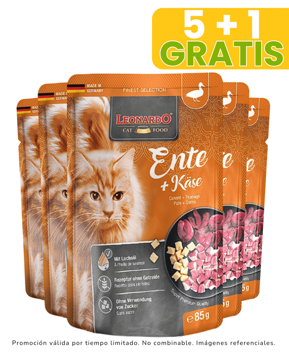 Leonardo Pato y Queso Pouch 85gr promcoción 5 + 1 gratis1
