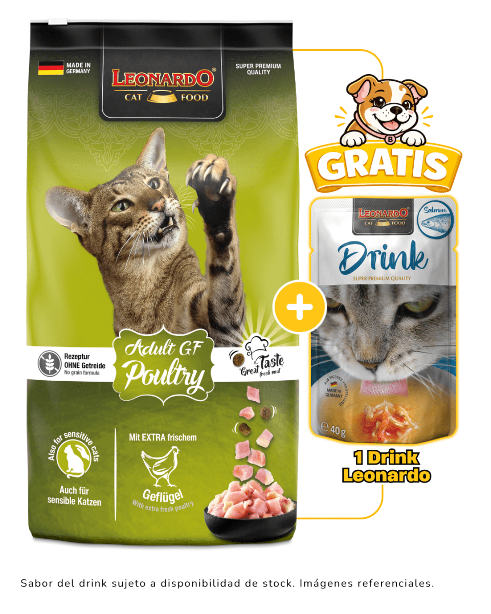 Leonardo GF Poultry 7.5kg + 1 Drink Leonardo gratis1