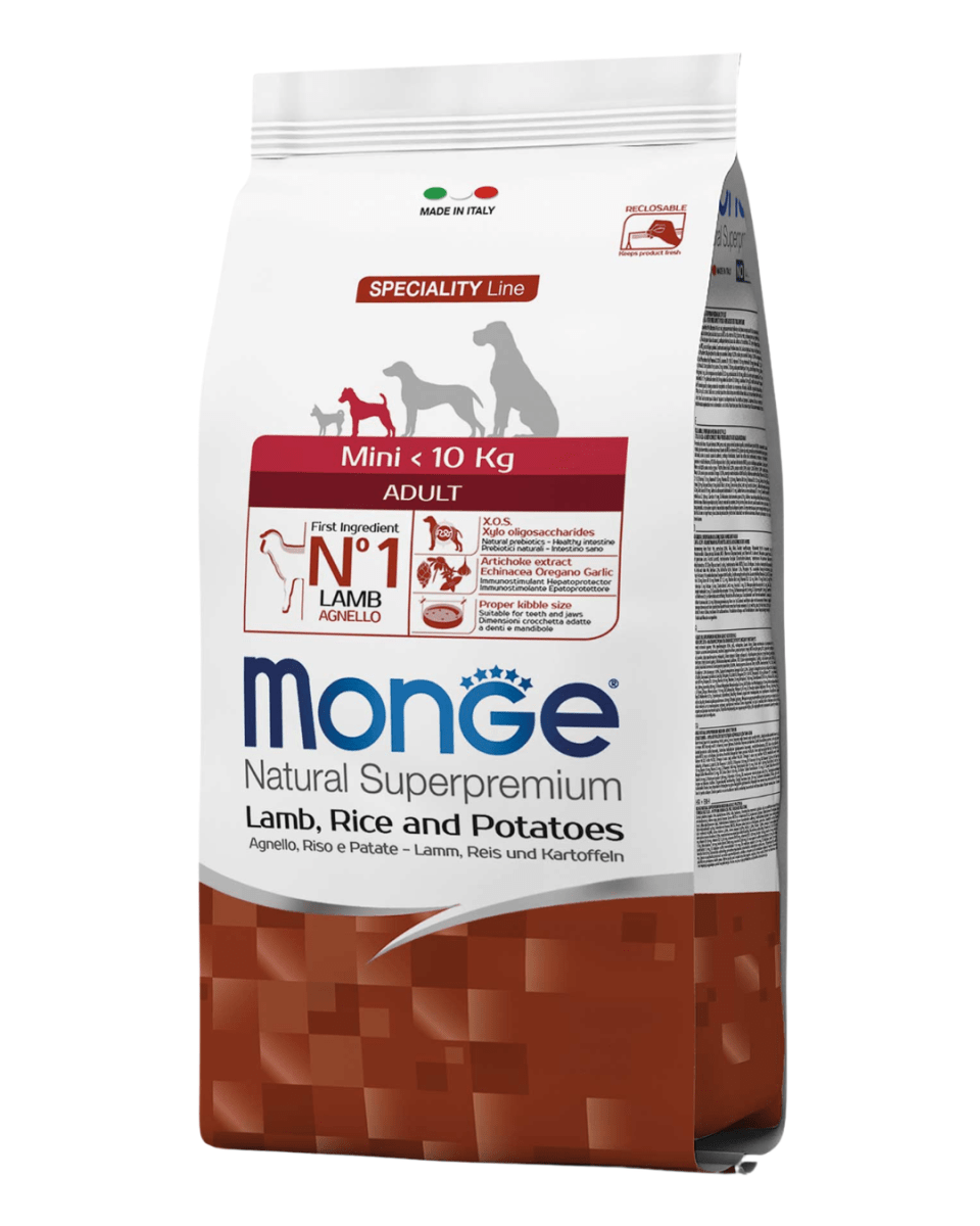 Monge Canine adult mini cordero, arroz y papa 2.5kg1