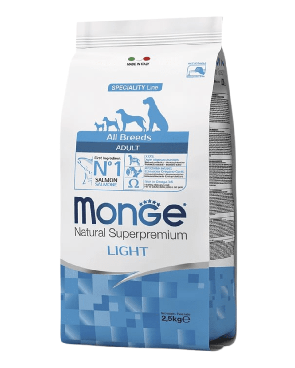 Monge Canine adult salmon Light 2.5 Kg1
