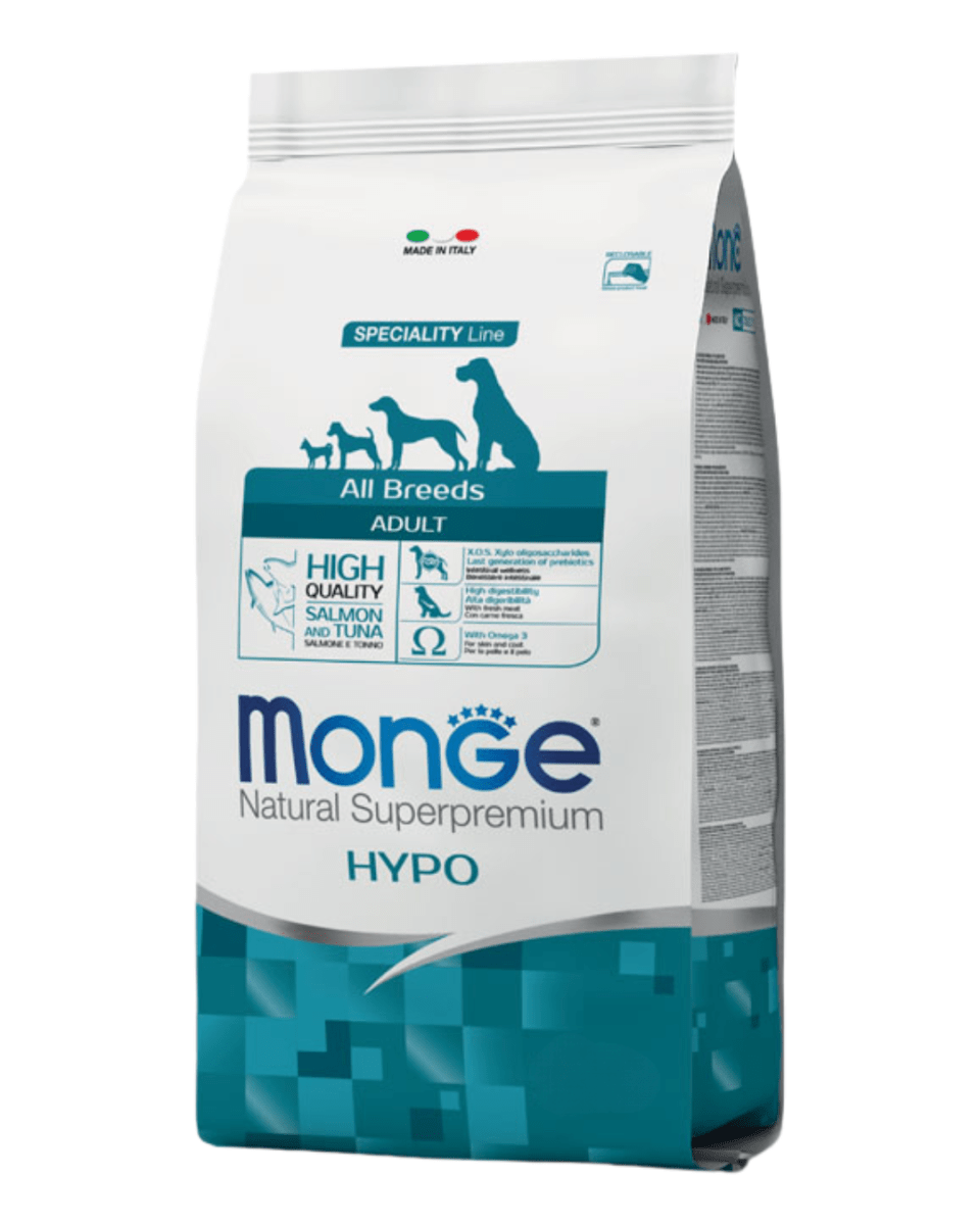 Monge Canine hypoallergenic salmón y atún 12kg1