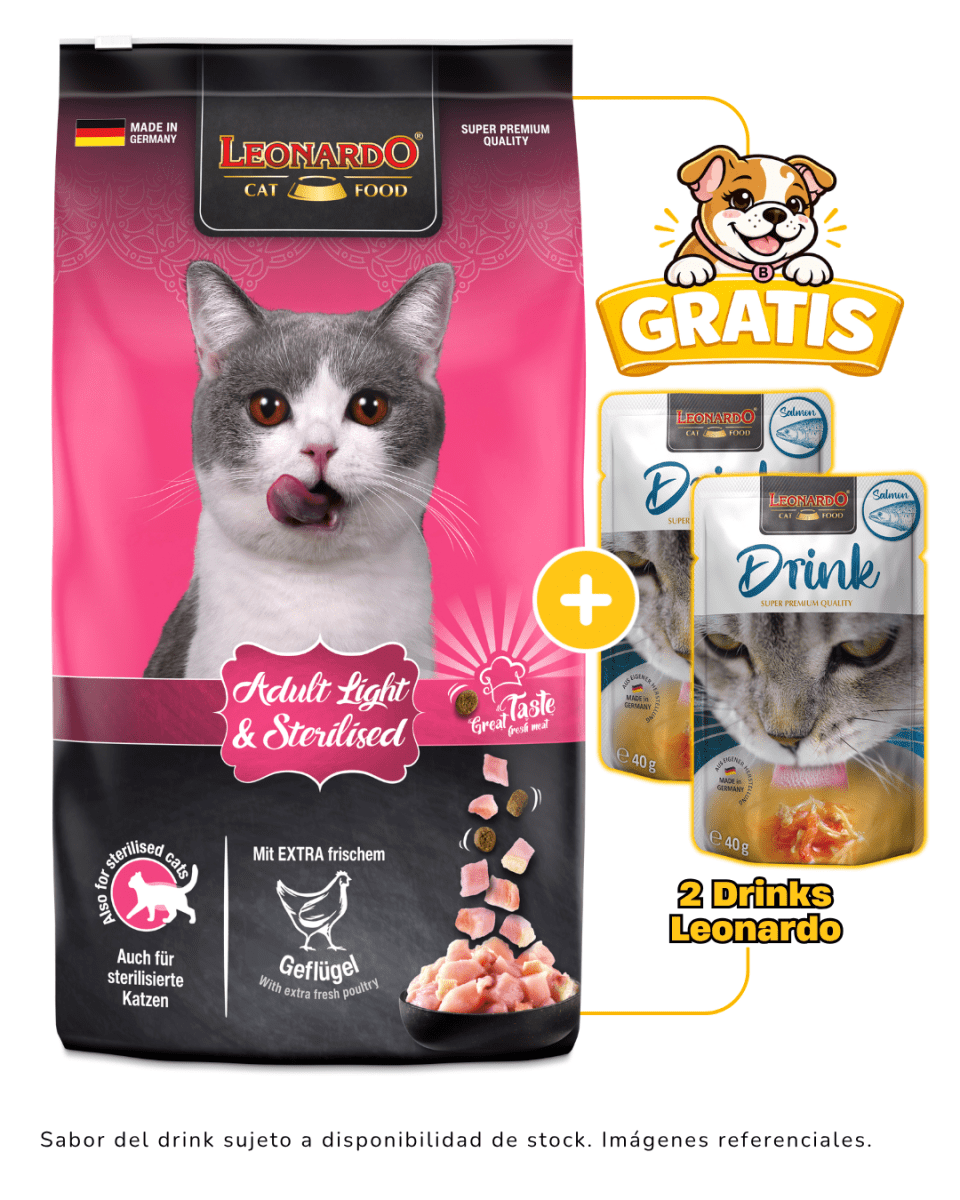 Leonardo Adulto Light 7.5kg + 2 Drinks Leonardo Gratis1
