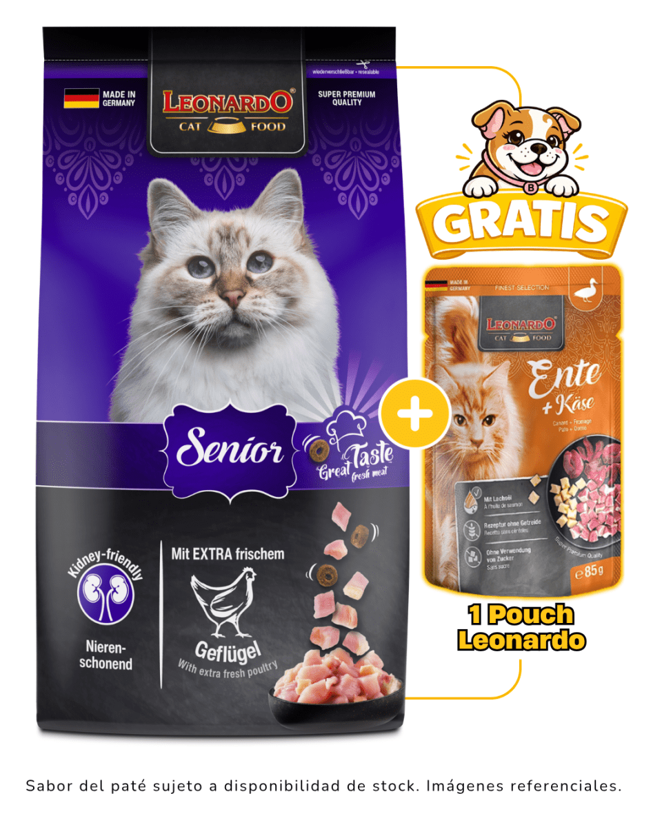 Leonardo Adult Senior 1.8kg + 1 pouch Leonardo gratis1