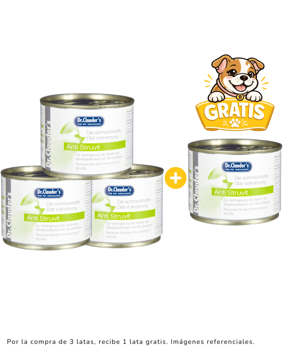 Dr. Clauders Vet CAT Anti - Estruvita 200gr promoción 3 + 1 gratis1