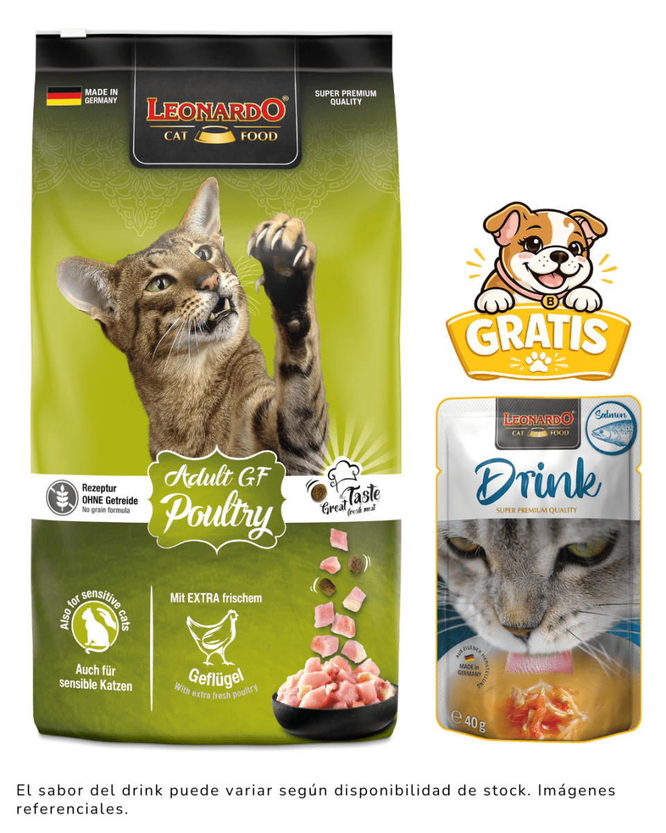 Leonardo GF Poultry 7.5kg + 1 Drink Leonardo gratis1