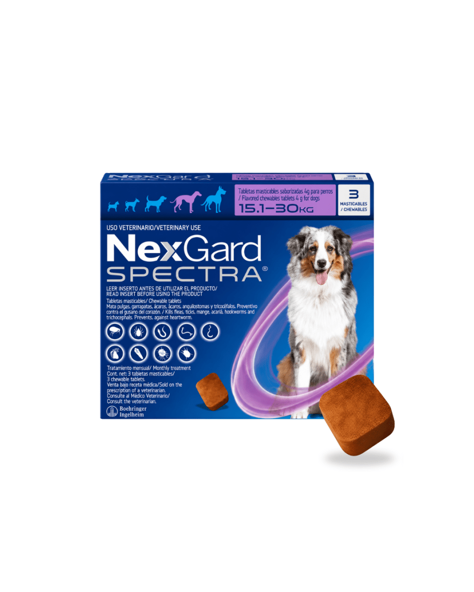Nexgard Spectra Para Perros de 15.1 a 30kg x 1 Tableta1