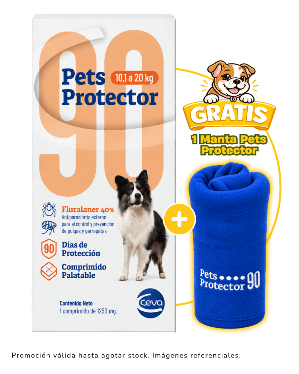 Pets Protector 90 Medium (10.1kg a 20kg) + 1 manta Pets Protector gratis1