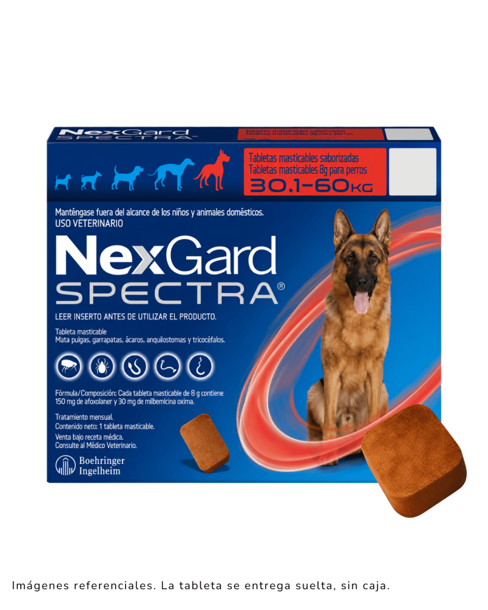 Nexgard Spectra Para Perros De 30.1 A 60kg X 1 Tableta suelta1