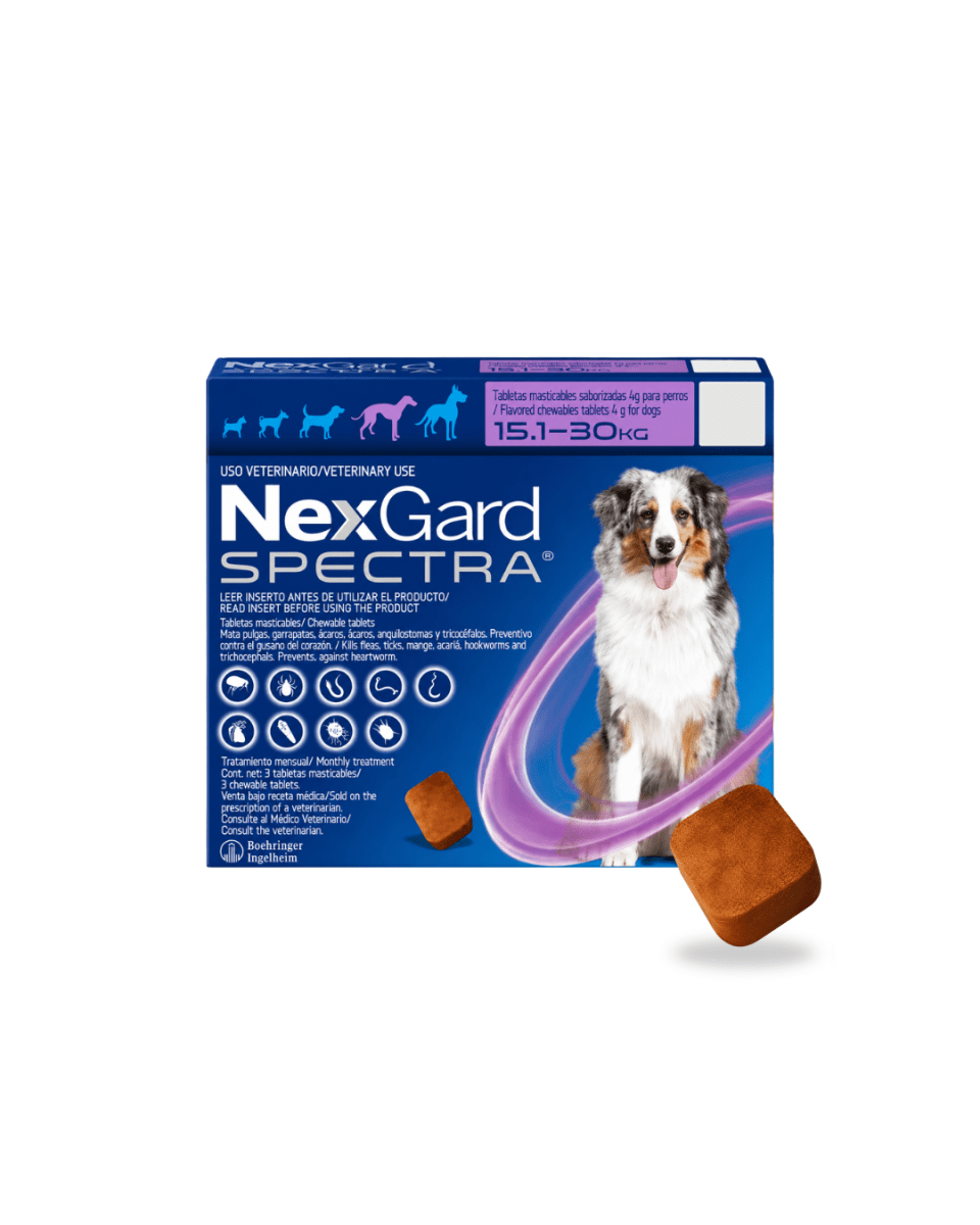 Nexgard Spectra Para Perros de 15.1 a 30kg x 1 Tableta1