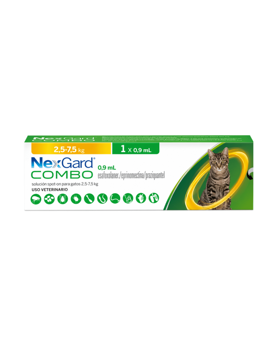 Nexgard Combo Pipeta para Gato de 2.5kg a 7.5kg1