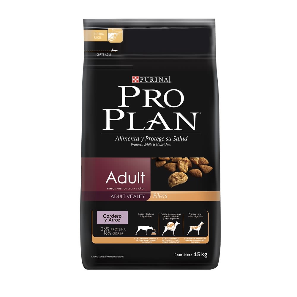 Pro Plan Adult Vitality Cordero 15.9kg1