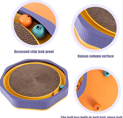 Rascador para gato con bola de campana8