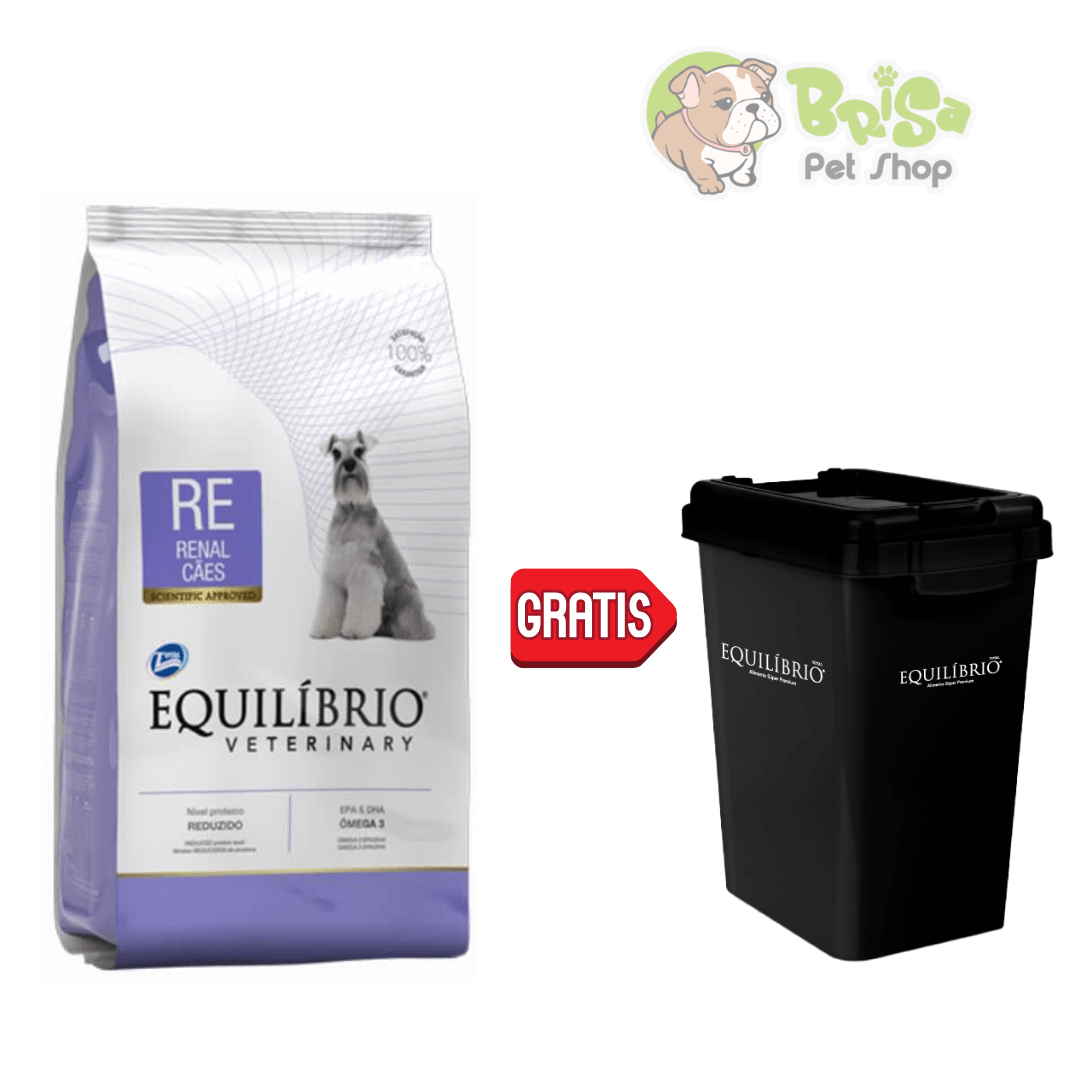 Equilibrio Veterinary Dog Renal (RE) - 7.5kg + Contenedor1