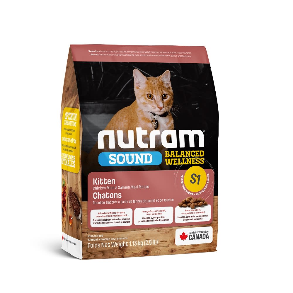 S1 NUTRAMM DRY SOUND KITTEN 1.13kg1