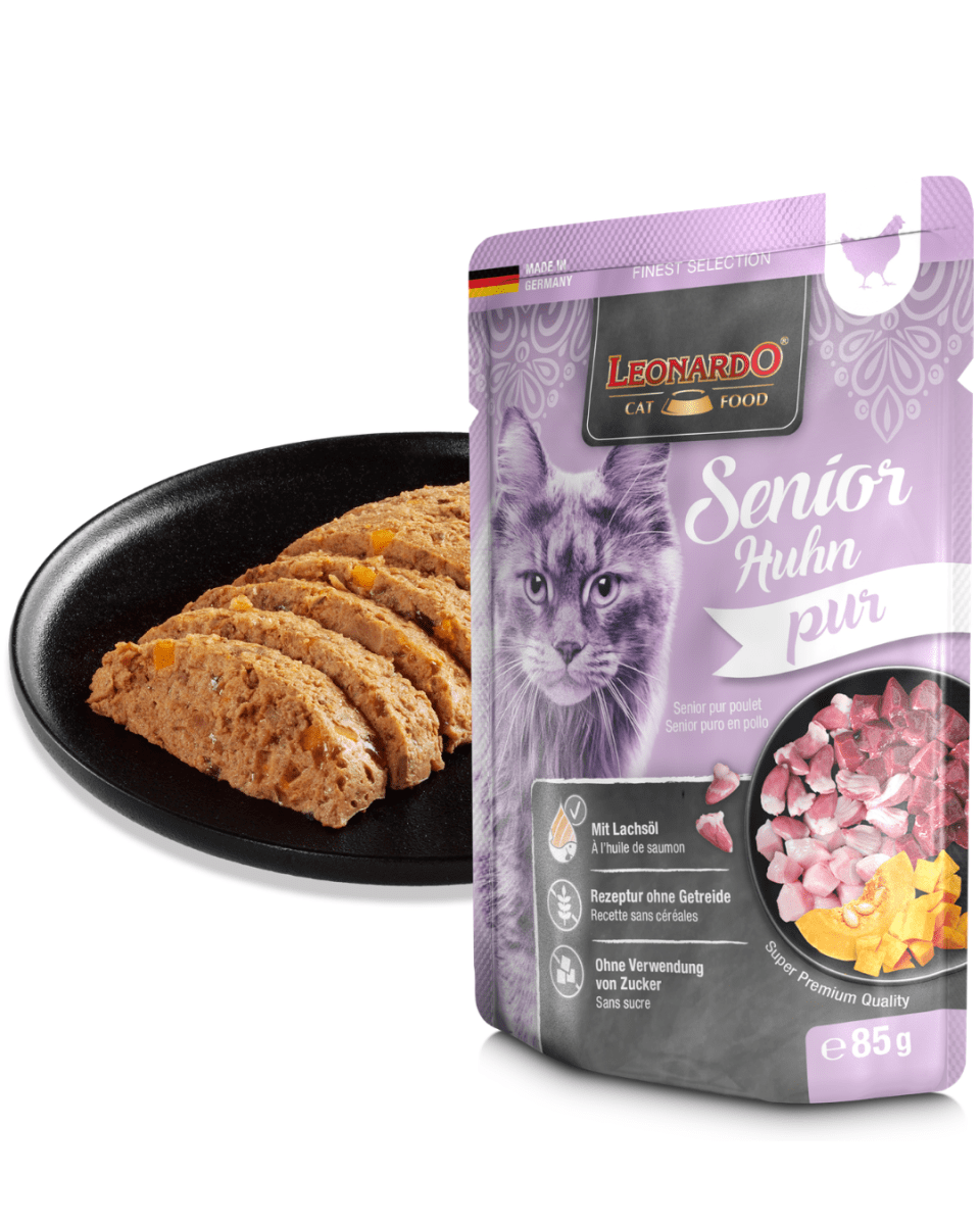 Leonardo Senior Puro Pollo Pouch 85gr - Gato Adulto Mayor2