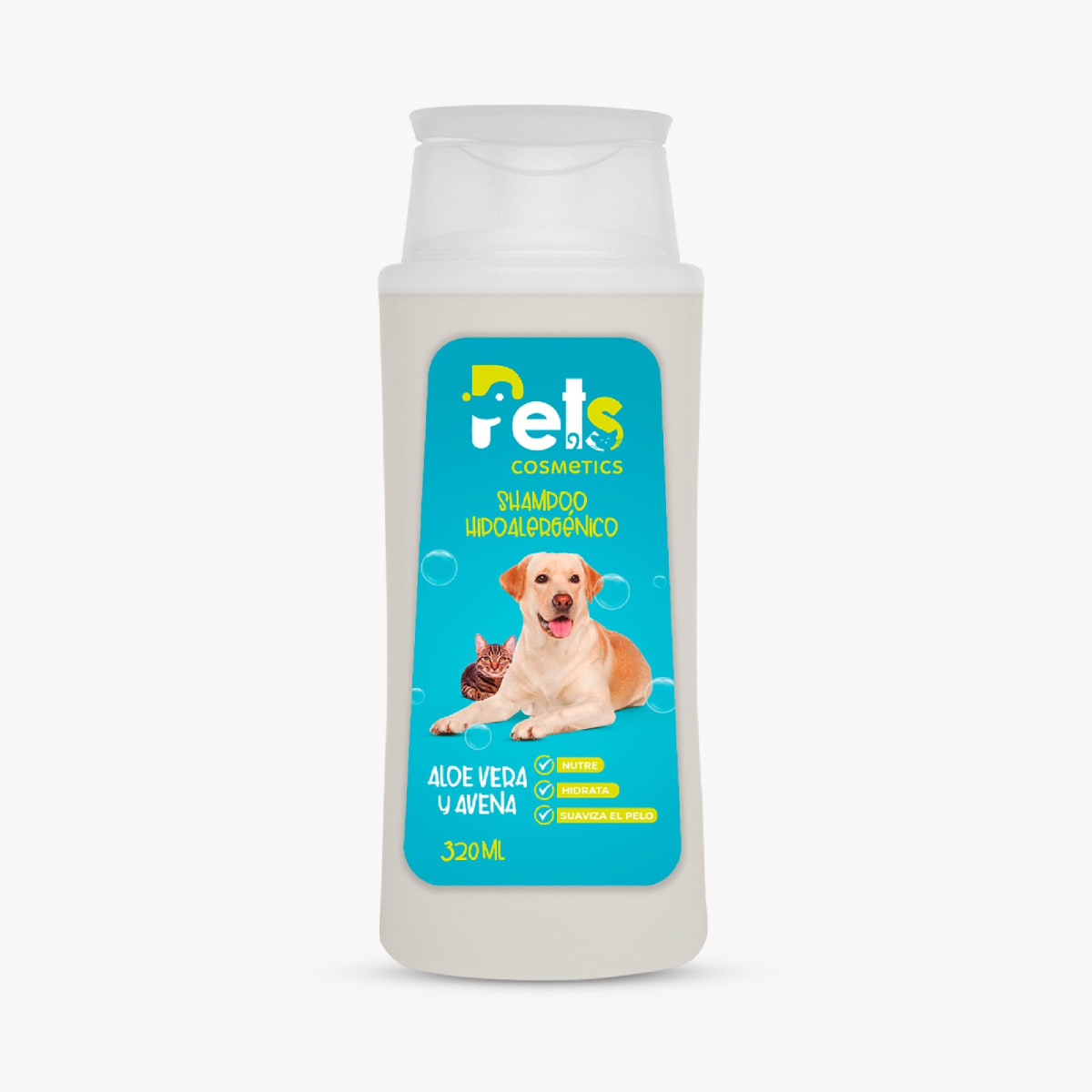 Shampoo Hipoalergénico Pets Cosmetic con Aloe Vera y Avena - 250ml1