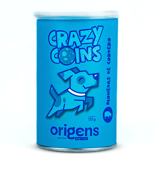 Origens Snacks Perro Crazy Coins Monedas de Cordero 130Gr1