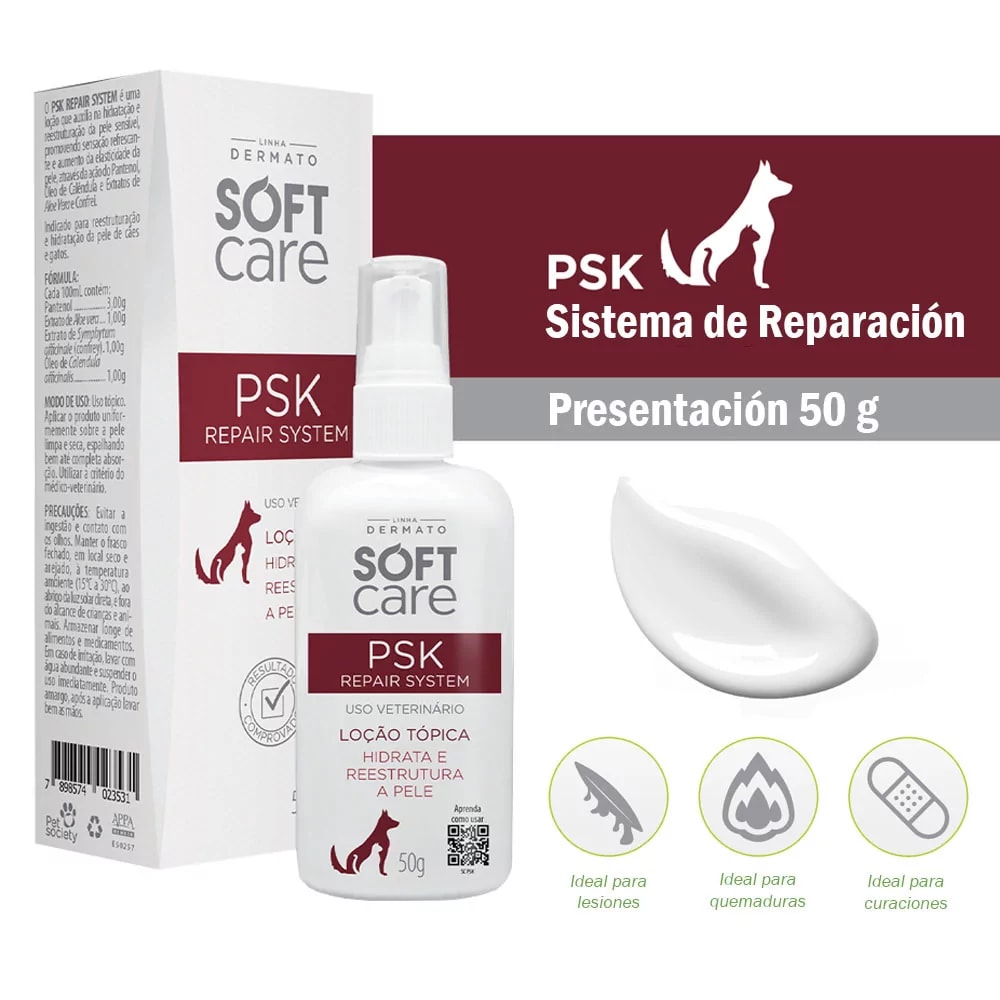 Soft Care Loción Reestructurante PSK para Perros y Gatos - 50gr2