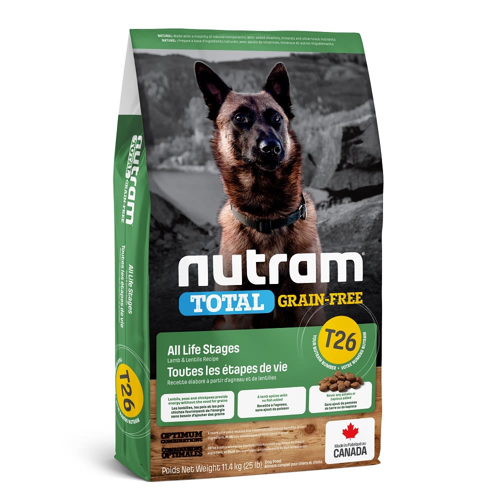 T26 NUTRAM TOTAL GRAIN FREE - ALLERGY LAMB DOG 11.4kg1