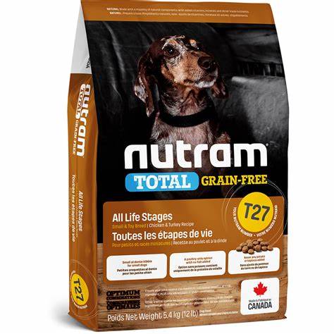 T27 NUTRAM TOTAL GRAIN FREE - TURKEY CHICKEN & DUCK SMALL DOG 5.4kg1