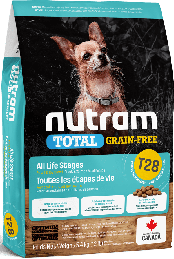 T28 NUTRAM TOTAL GRAIN FREE - SALMÓN & TROUT SMALL DOG 5.4kg1