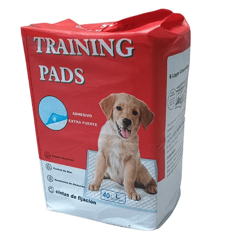 Training Pads - Pañales de piso (60x60cm) con cinta adhesiva Talla L - 40und1
