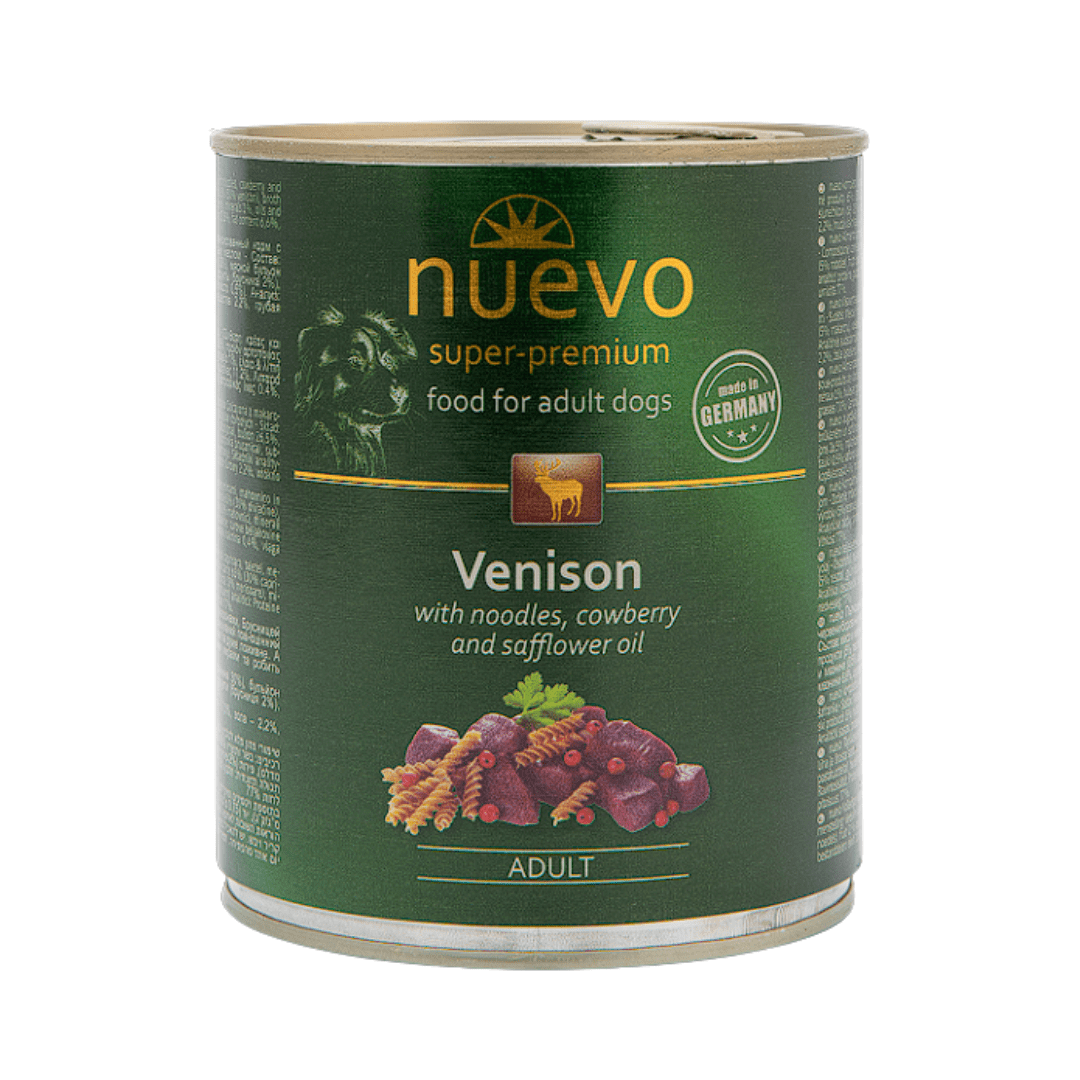 NUEVO SP PERRO ADULTO VENADO CON FIDEOS, ARANDANOS ROJOS 800gr1
