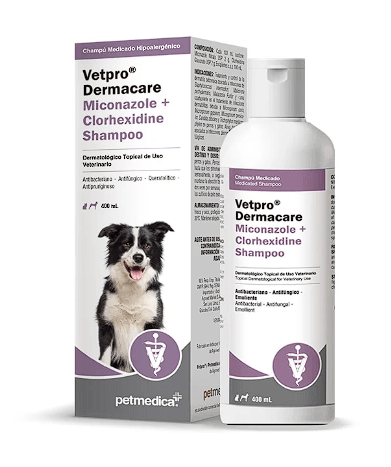 Vetpro Dermacare Miconazole + Chlorhexidine – Shampoo 400ml1