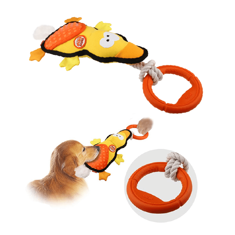 Gigwi Iron grip special rope pato yellow2