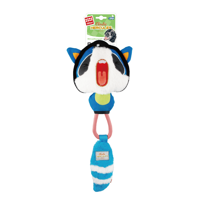 GIGWI Elastic Hercules mapache cuerda1