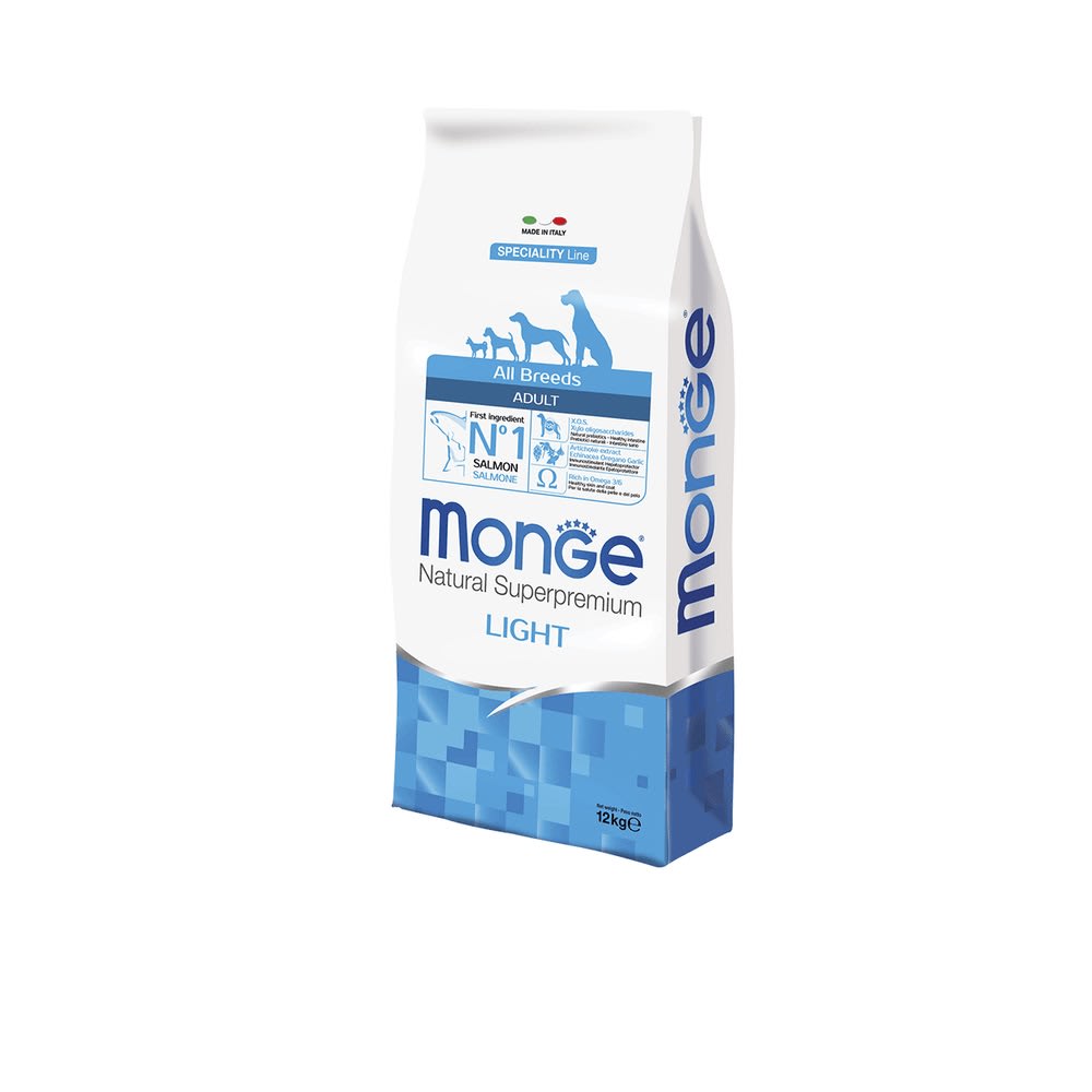 Monge Canine adult salmón Light 12kg1