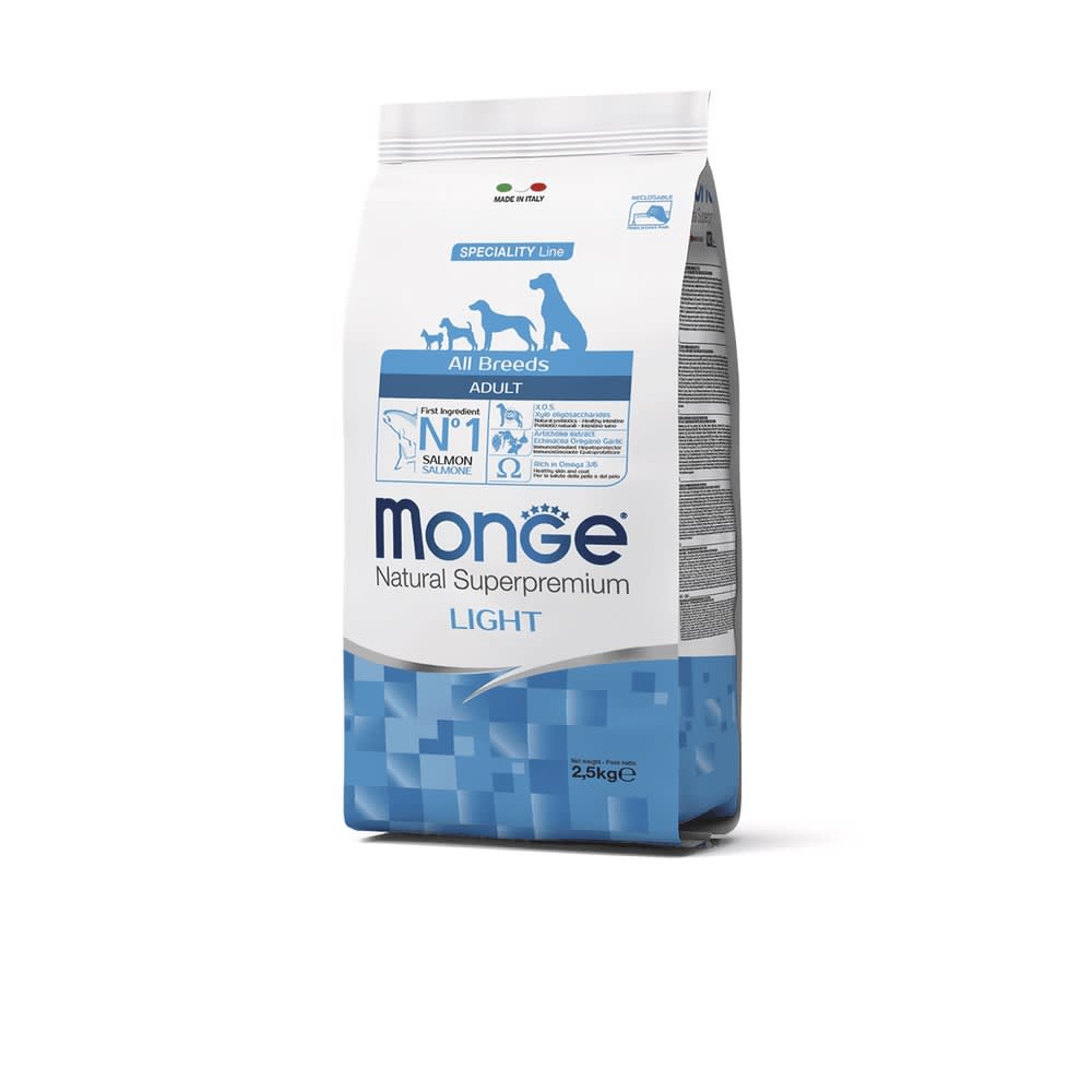 Monge Canine adult salmon Light 2.5 Kg1