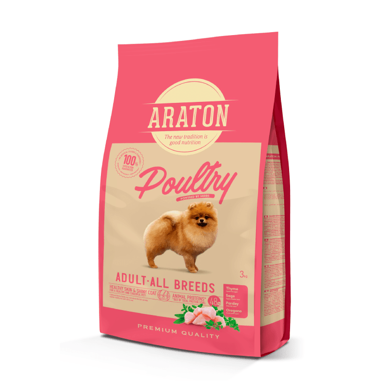 Araton Dog Adulto Poultry All Breeds 3kg1