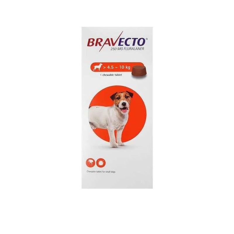 Bravecto 4.5 a 10 Kg (250 mg) - (LIQUIDACIÓN)1