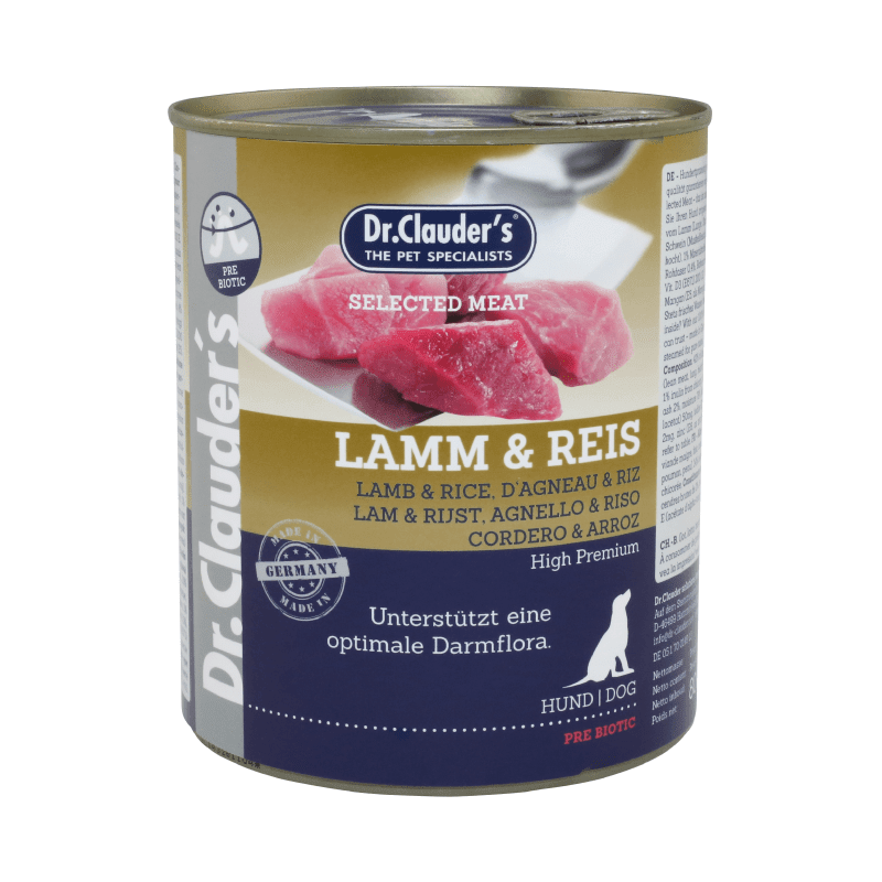 Dr. Clauders Dog Lamm & Reis (cordero y arroz) - 800gr1