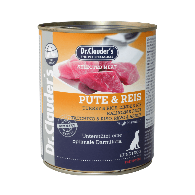 Dr. Clauders Dog pute & reis (pavita y arroz) - 800gr1