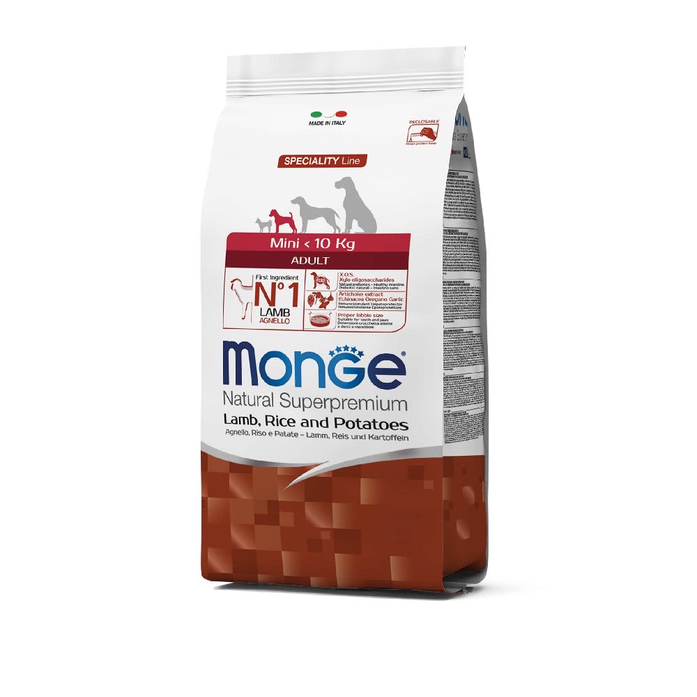 Monge Canine adult mini cordero, arroz y papa 2.5kg1