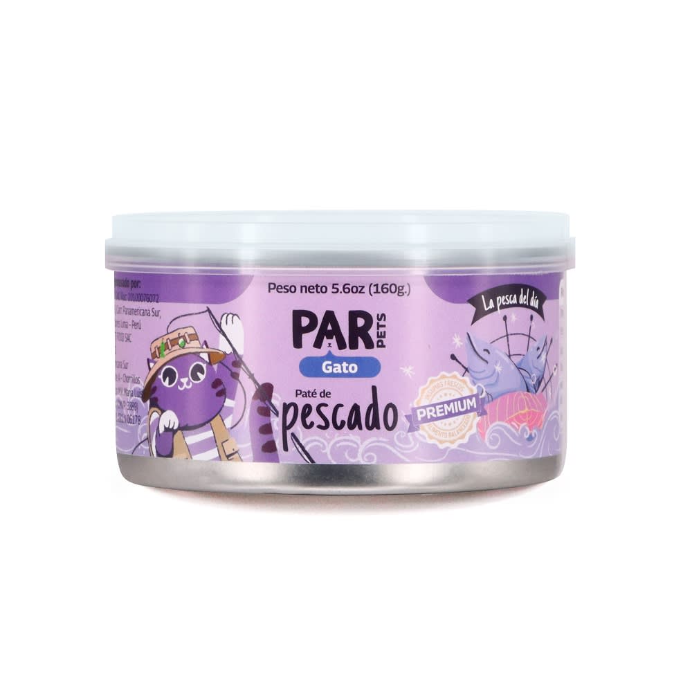 Par Pets gato paté de Pescado 160gr1