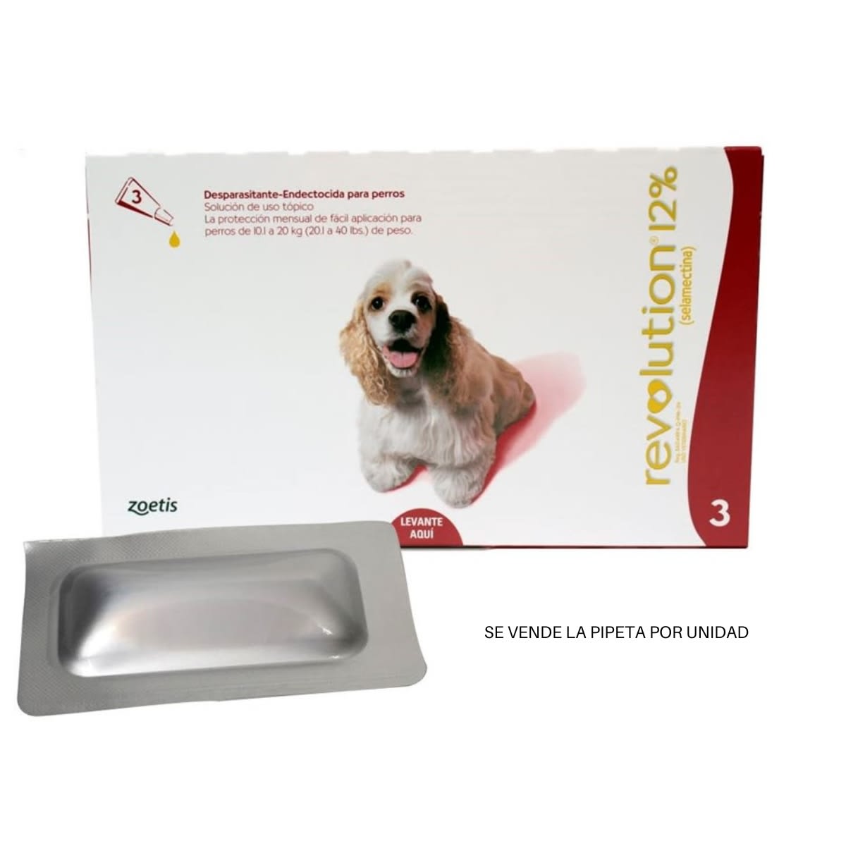 REVOLUTION 12% (ROJO) PARA PERROS DE 10.1kg A 20kg (01 pipeta)1