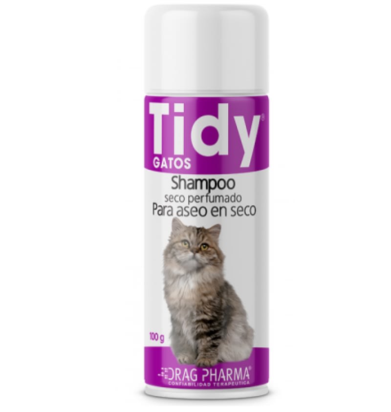 Drag Pharma Tidy Shampoo en seco perfumado para gato 100 gr1