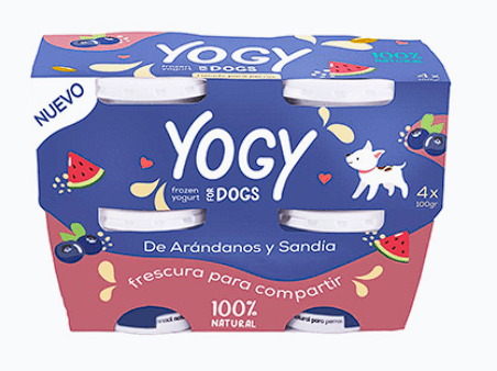 Barker Yogy Helado de Yogurt para Perro Arándanos y Sandía Pack 4 und x 100Gr1