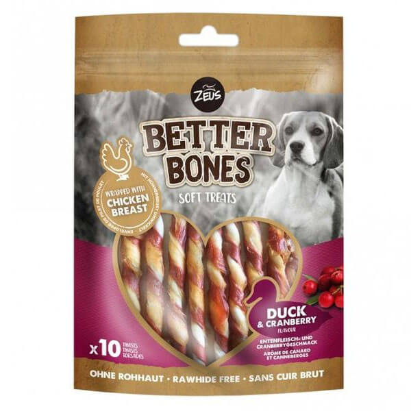 Zeus Better Bones Chicken Wrapped Pato Y Cranberry1