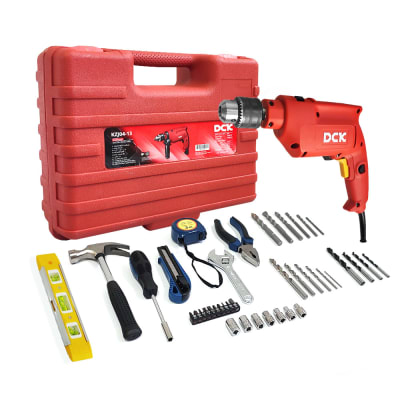 Taladro percutor 500W KZJ04-13 + 40 accesorios DCK1