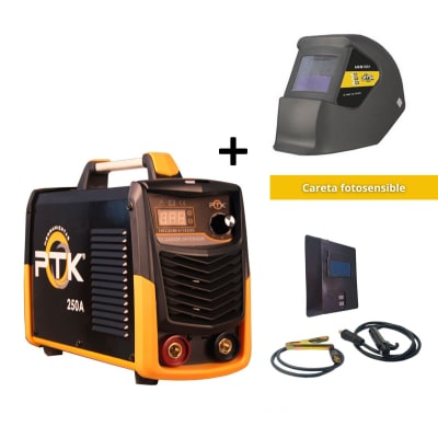 Soldadora inv 250A 8300W + careta fotosensible PTK1