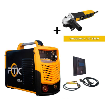 Soldadora inv 200A 5300W + Amoladora 4.5
