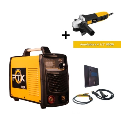 Soldadora inv 160A 3430W + Amoladora 4.5