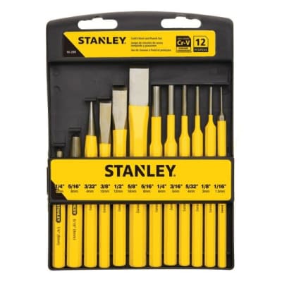 Juego de cinceles y botadores 12pzas 16-299 STANLEY1